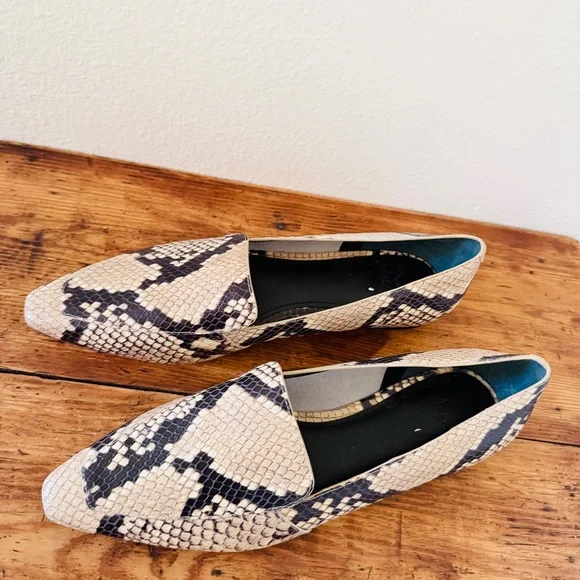 Marc Fisher LTD Enaba Square Toe Loafer in Snakeskin Print - Picture 8 of 8